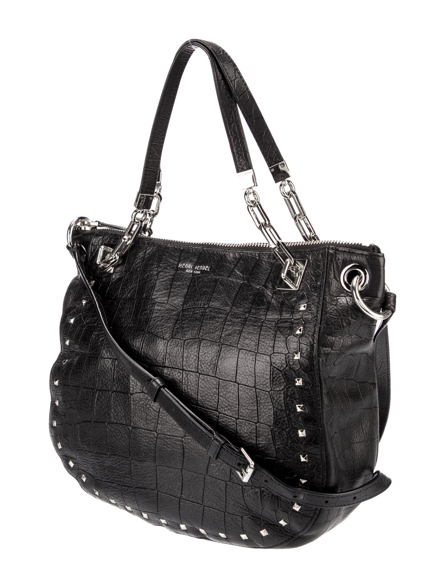 Henri Bendel Leather Top Handle Bag